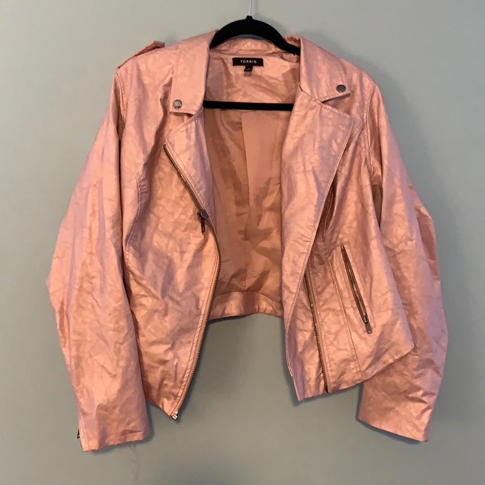 Pink Leather Jacket